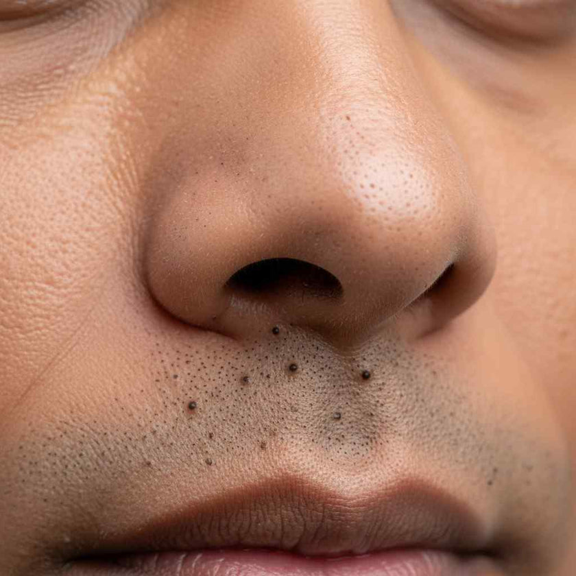 Before and after comparison for Blackheads